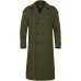 Prusitque Men's Oversized Notched Long Faux Wool Blend Trench Coat Single Breasted Knee Length Lapel Winter Jacket