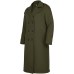 Prusitque Men's Oversized Notched Long Faux Wool Blend Trench Coat Single Breasted Knee Length Lapel Winter Jacket